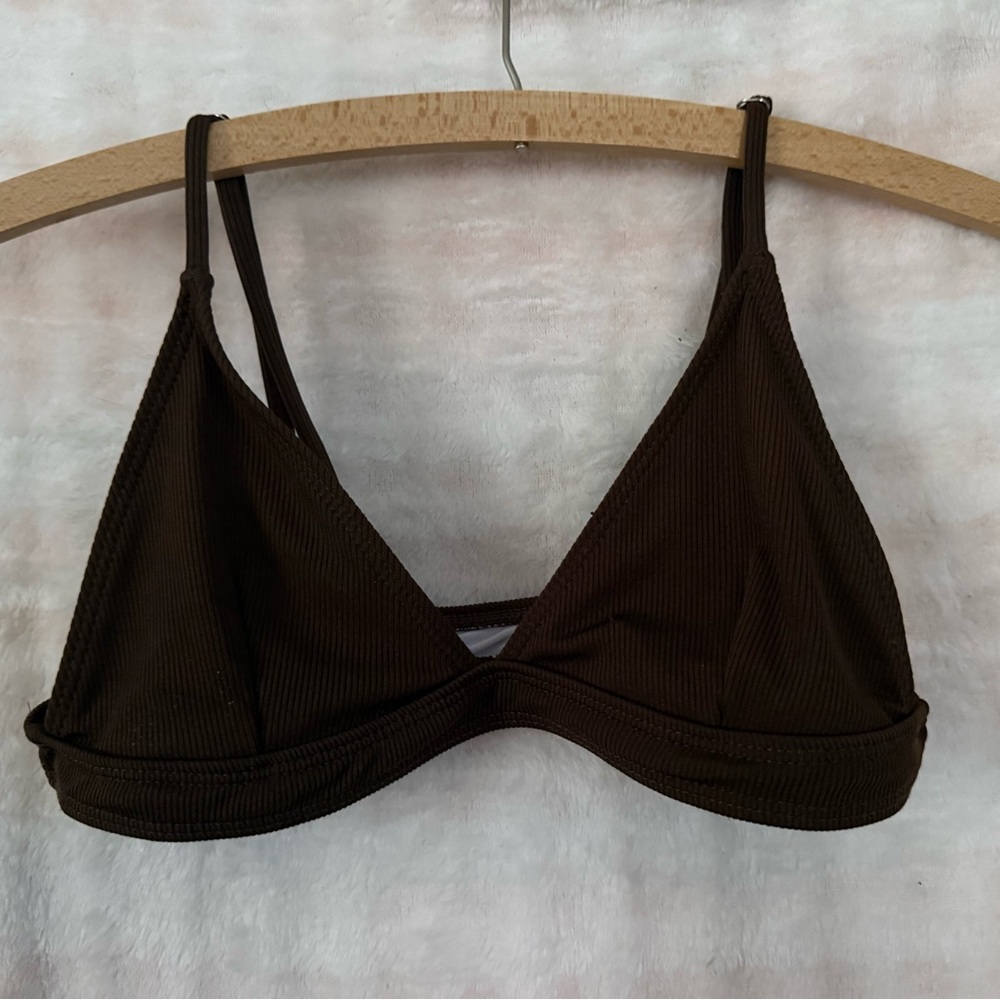 SHEIN Dark Brown Triangle Bralette